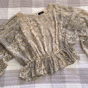 Vici Collection metallic dot blouse